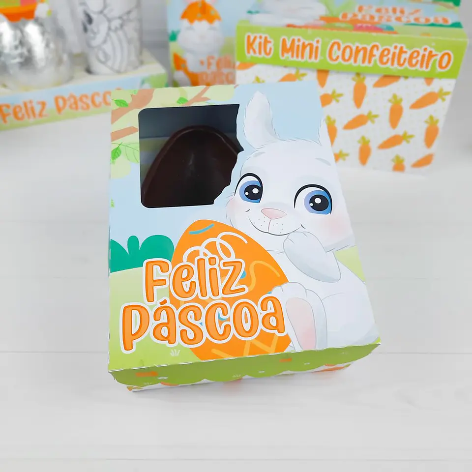 Mini Confeiteiro e Kit Completo Coelhinho Pascoa Arquivo Digital 14