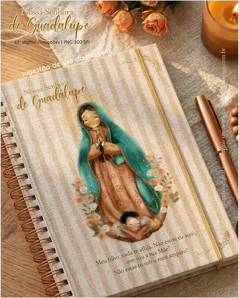 Arquivo Kit Digital Ilustrações Nossa Senhora de Guadalupe