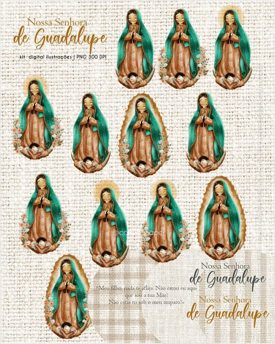 Arquivo Kit Digital Ilustrações Nossa Senhora de Guadalupe 4