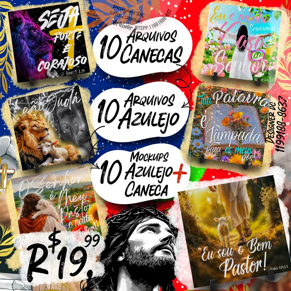 A Verdadeira Páscoa V.1 Canecas Azulejos Sublimação Arquivo Digital 2