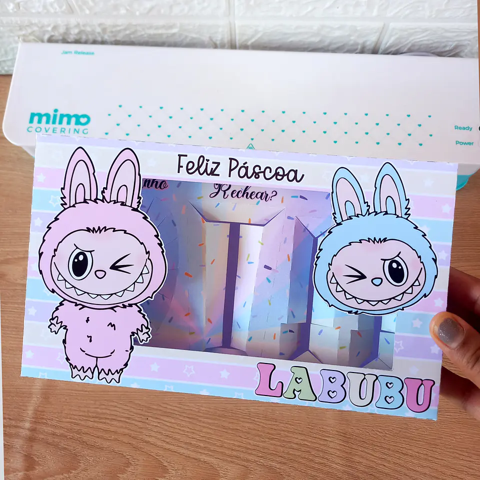 Caixa Mini Confeiteiro Labubu Arquivo Digital 3
