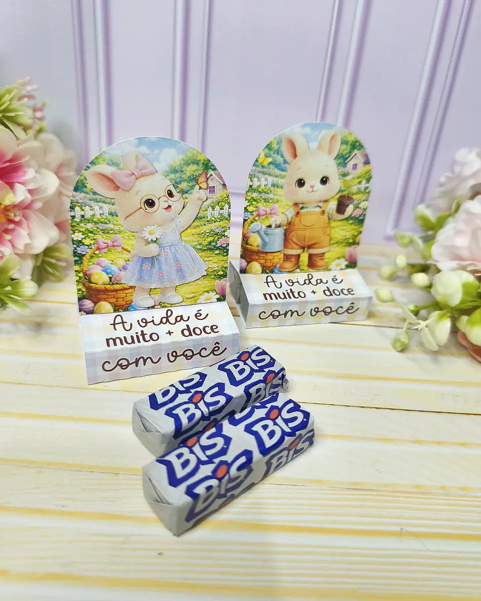 Arquivo de Corte Porta Bis Duplo Páscoa Coelhinho 1