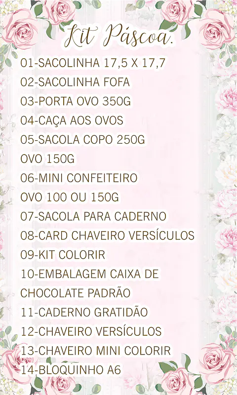 Kit Pascoa 2026 Arquivo Digital