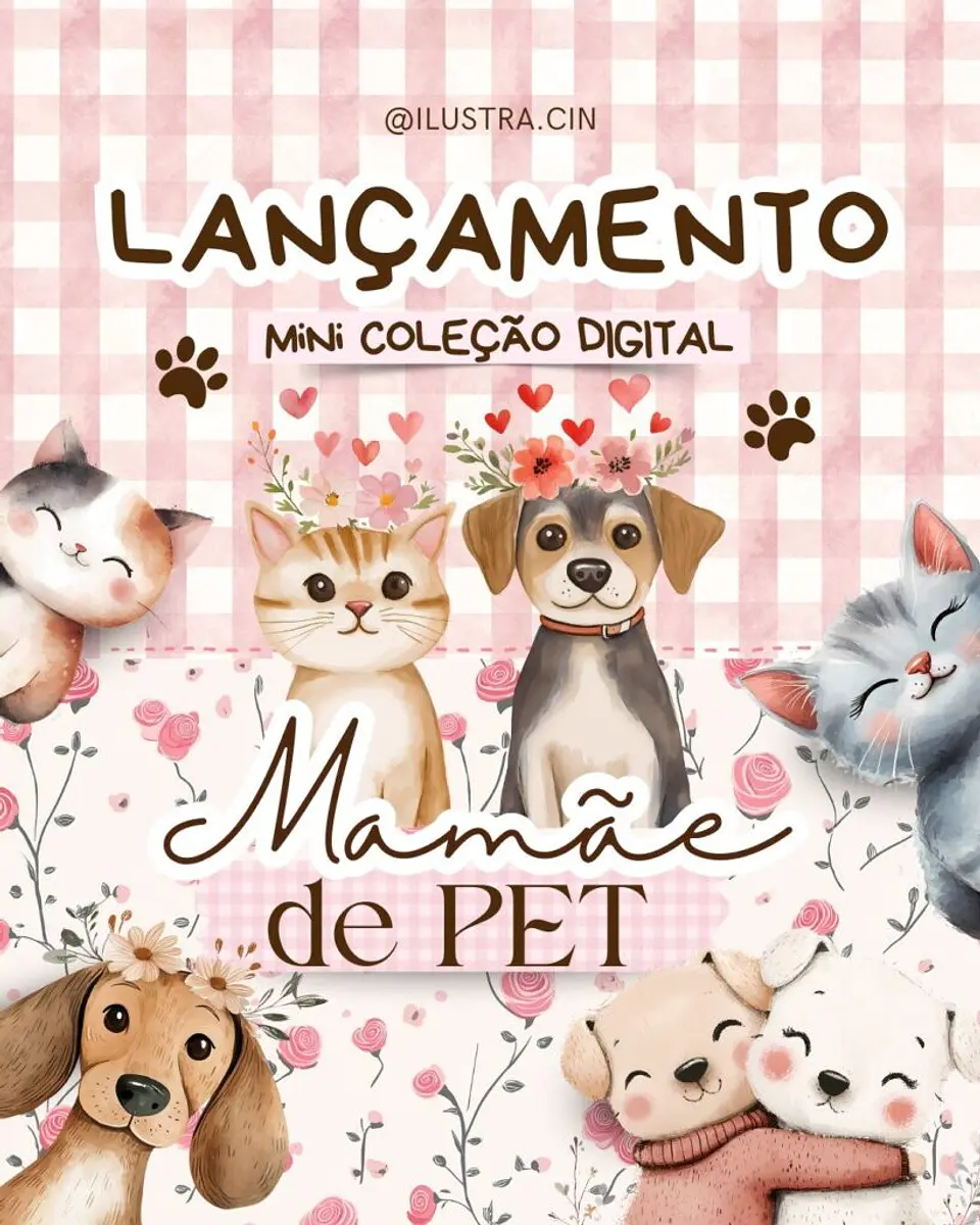 Coleção Digital Mamãe de Pet 1