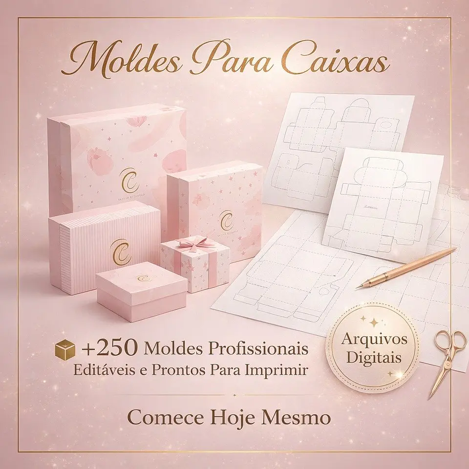 Arquivo Moldes para Caixas Editáveis 1