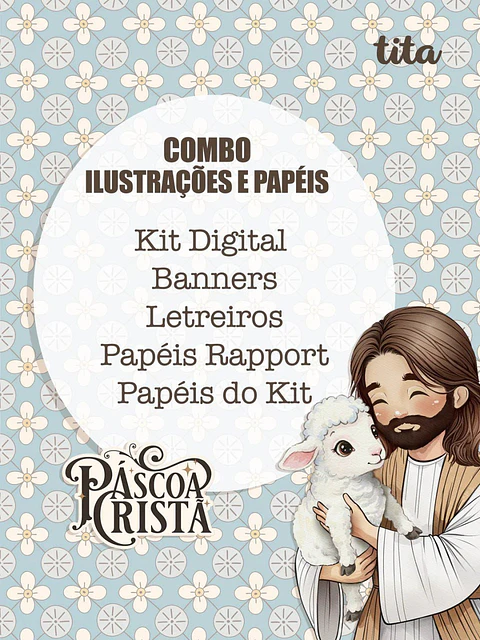 Arquivo Páscoa Cristã 2025 – Combo de Ilustrações e Papéis