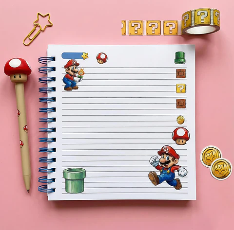 Arquivo Agenda 18x18 Super Mario