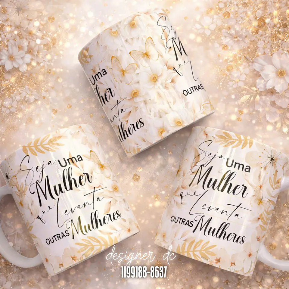 Arquivo Digital Canecas Floral Dia das Mulheres 2