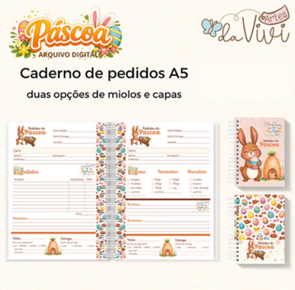 Arquivo Digital Caderno de Pedidos Páscoa 1
