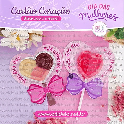 Arquivo Digital – Cartão Coração Dia das Mulheres
