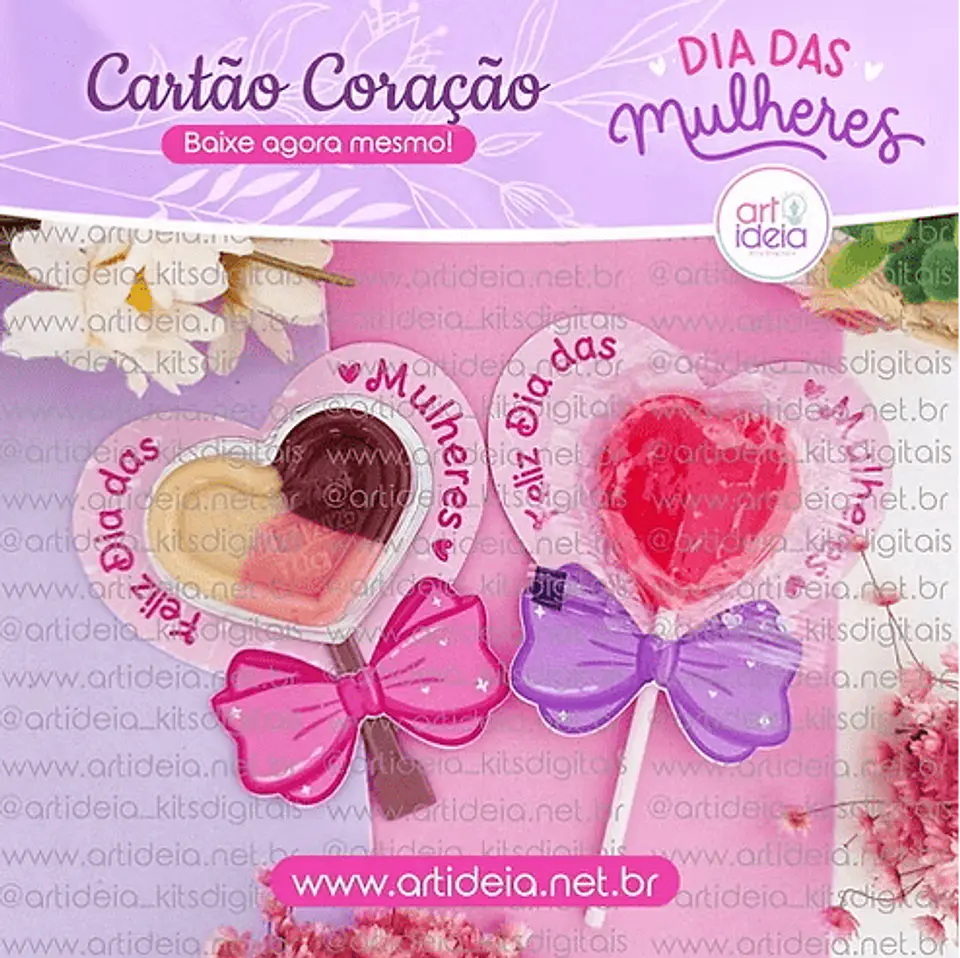 Arquivo Digital – Cartão Coração Dia das Mulheres 1