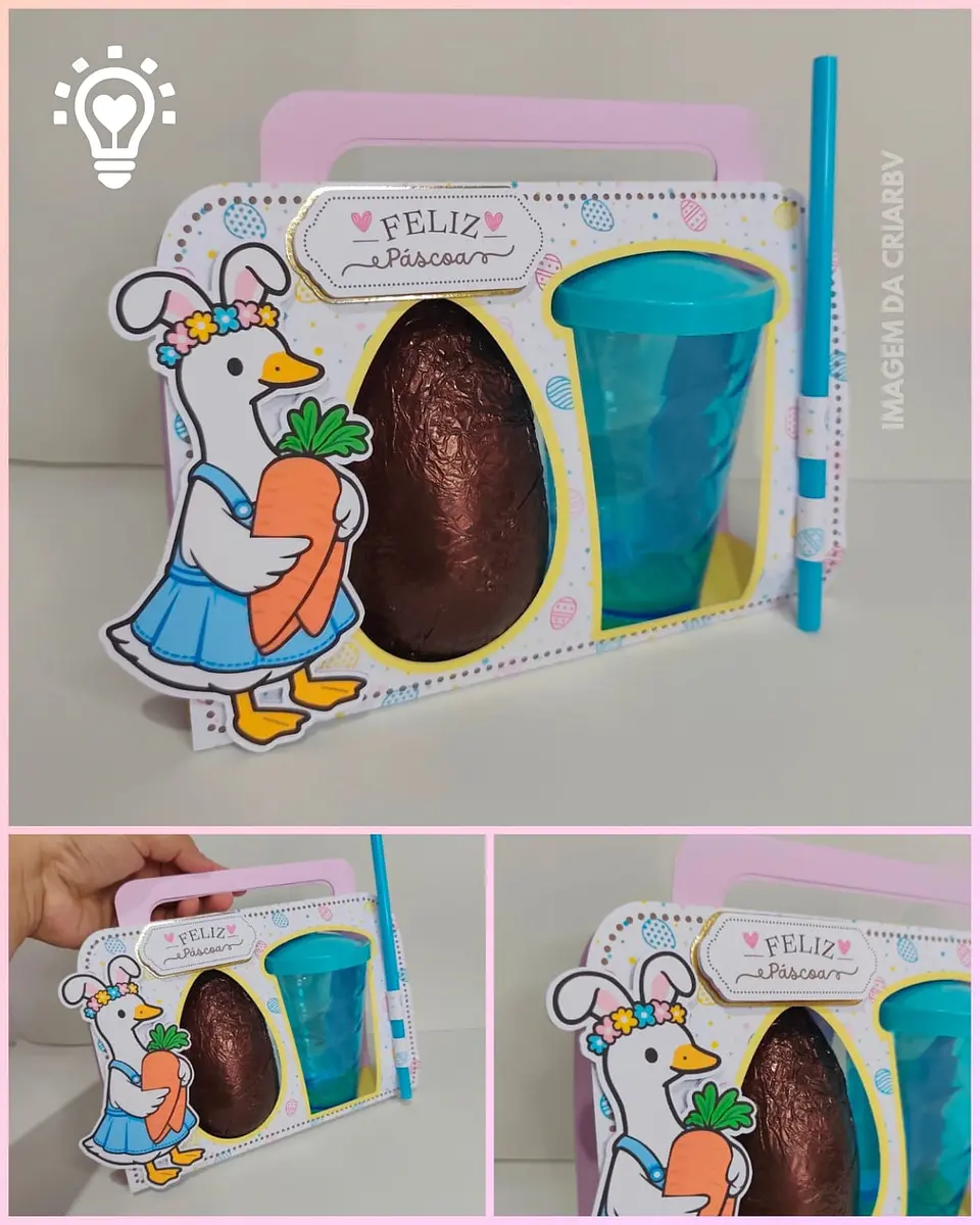 Arquivo de Corte Porta Ovo de Páscoa e Copo Twister 1