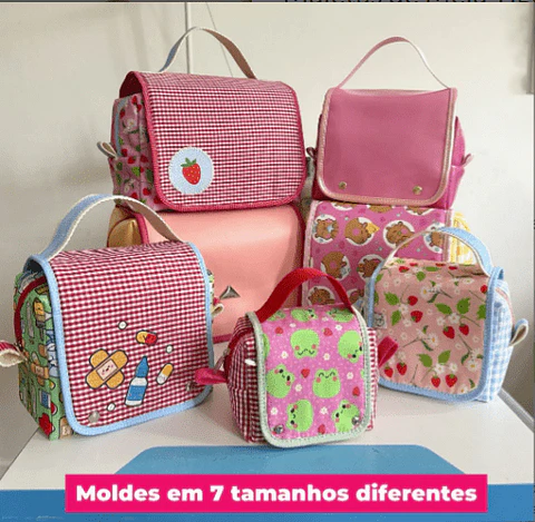 Arquivo Maletas Moldes Virtuais para Costura