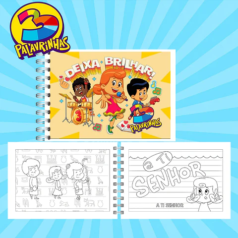 Arquivo Digital Livro de Colorir 3 Palavrinhas