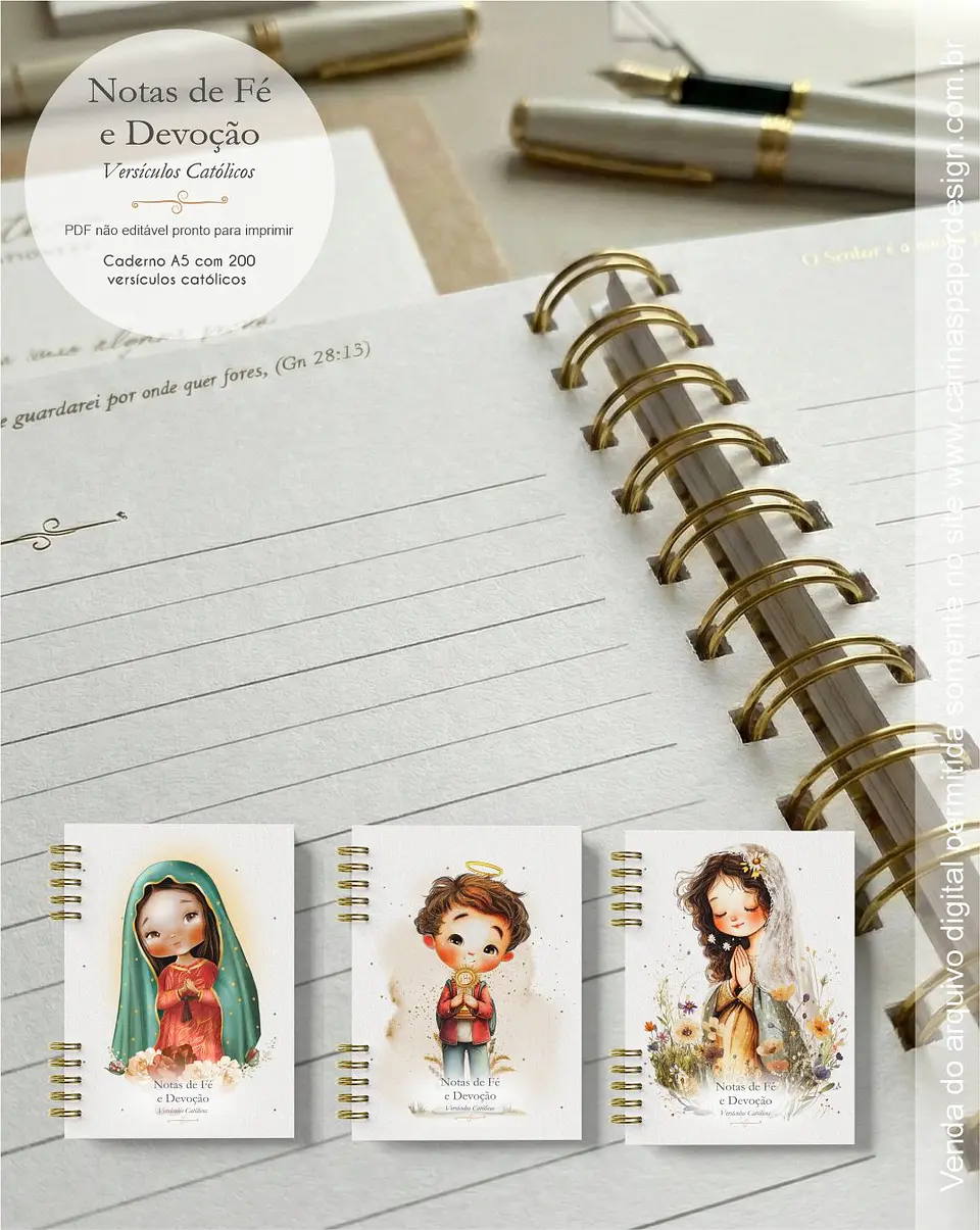Arquivo Digital Caderno Versículos Católicos A5 2
