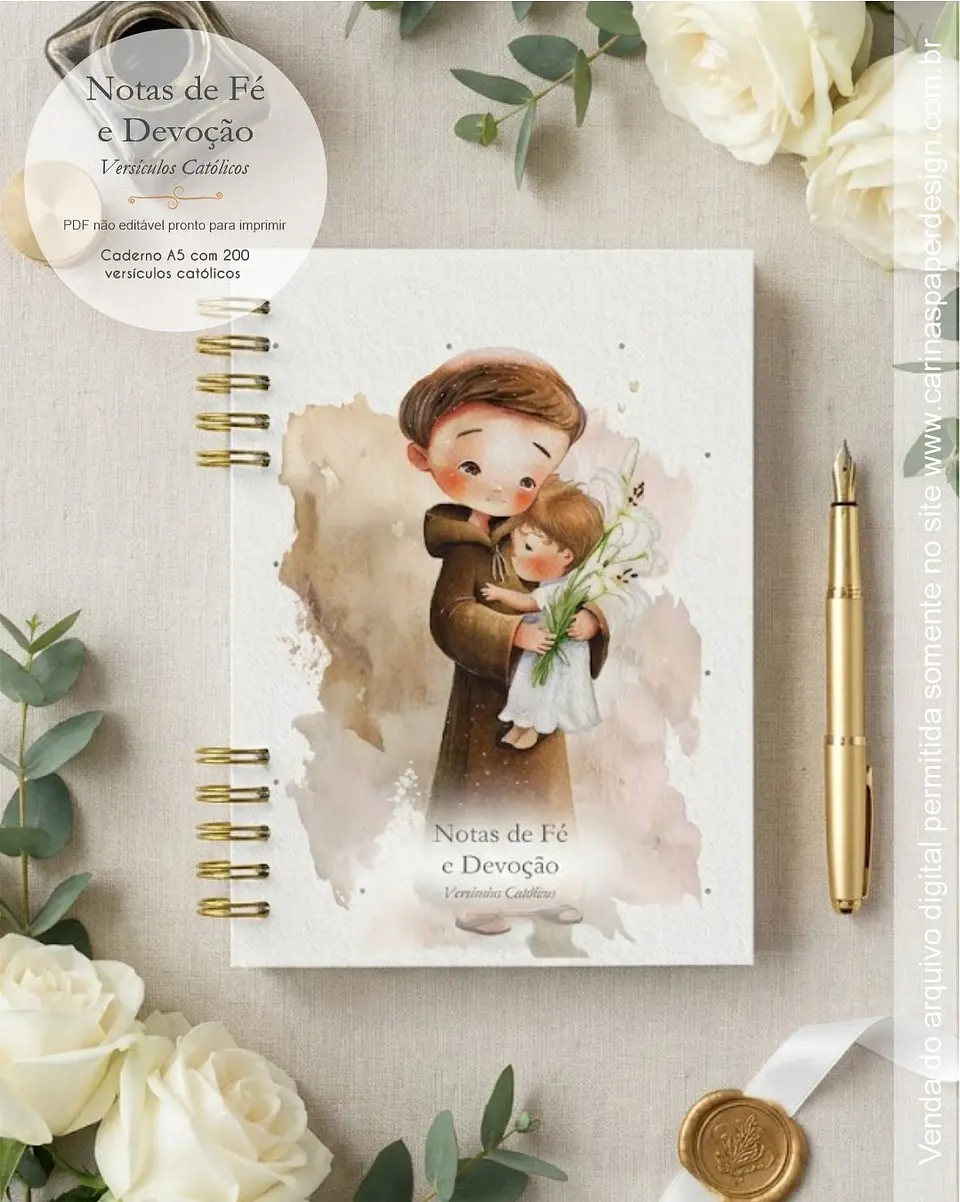 Arquivo Digital Caderno Versículos Católicos A5 6