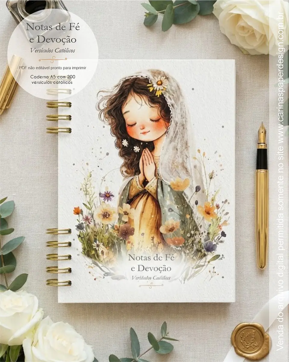 Arquivo Digital Caderno Versículos Católicos A5 7
