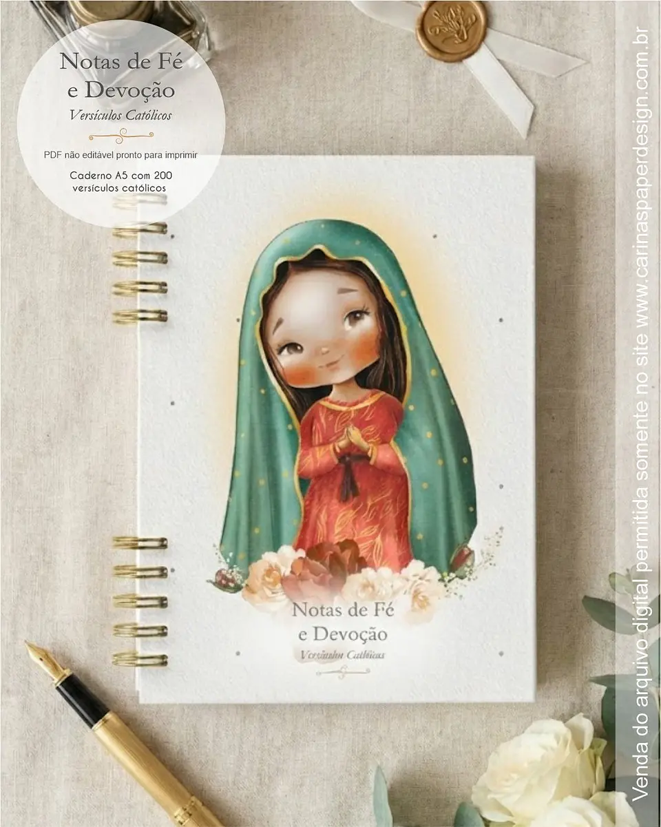 Arquivo Digital Caderno Versículos Católicos A5 9