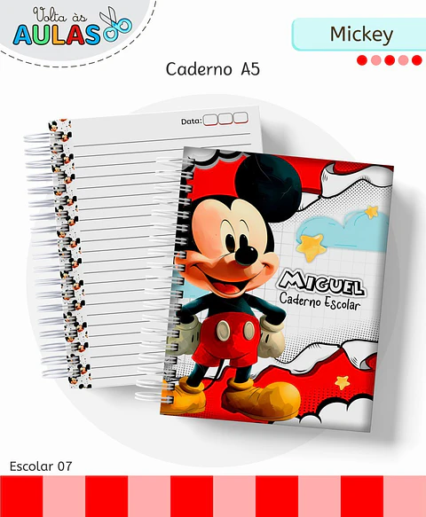Arquivo Digital Pack Volta ás Aulas Escolar 2026 Mickey