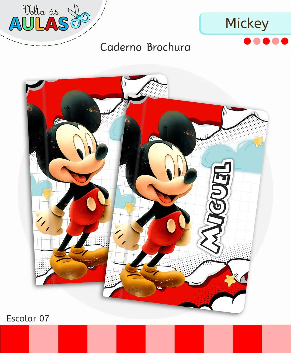 Arquivo Digital Pack Volta ás Aulas Escolar 2026 Mickey 3