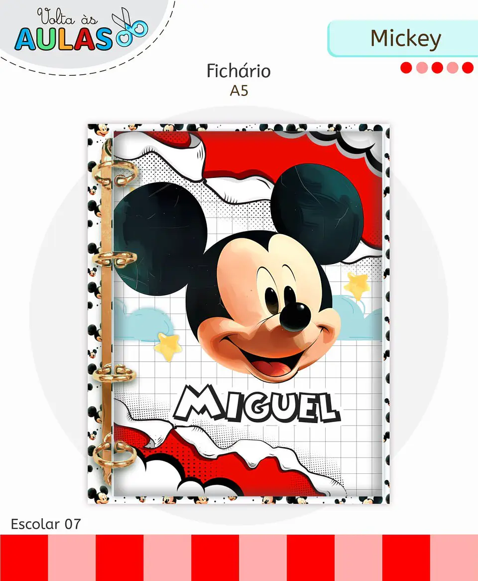 Arquivo Digital Pack Volta ás Aulas Escolar 2026 Mickey 5