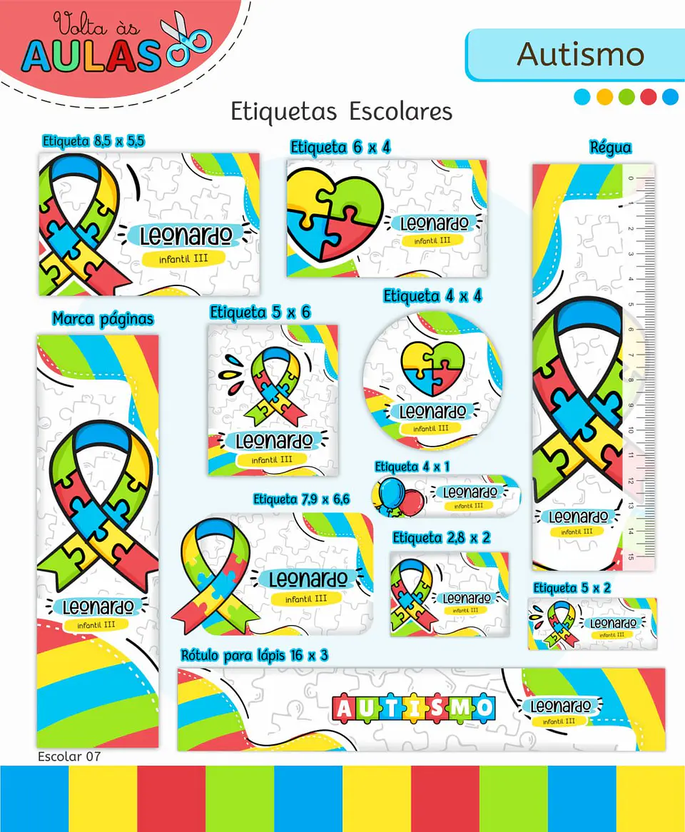 Arquivo Digital Pack Volta ás Aulas Escolar 2026 Autismo 4