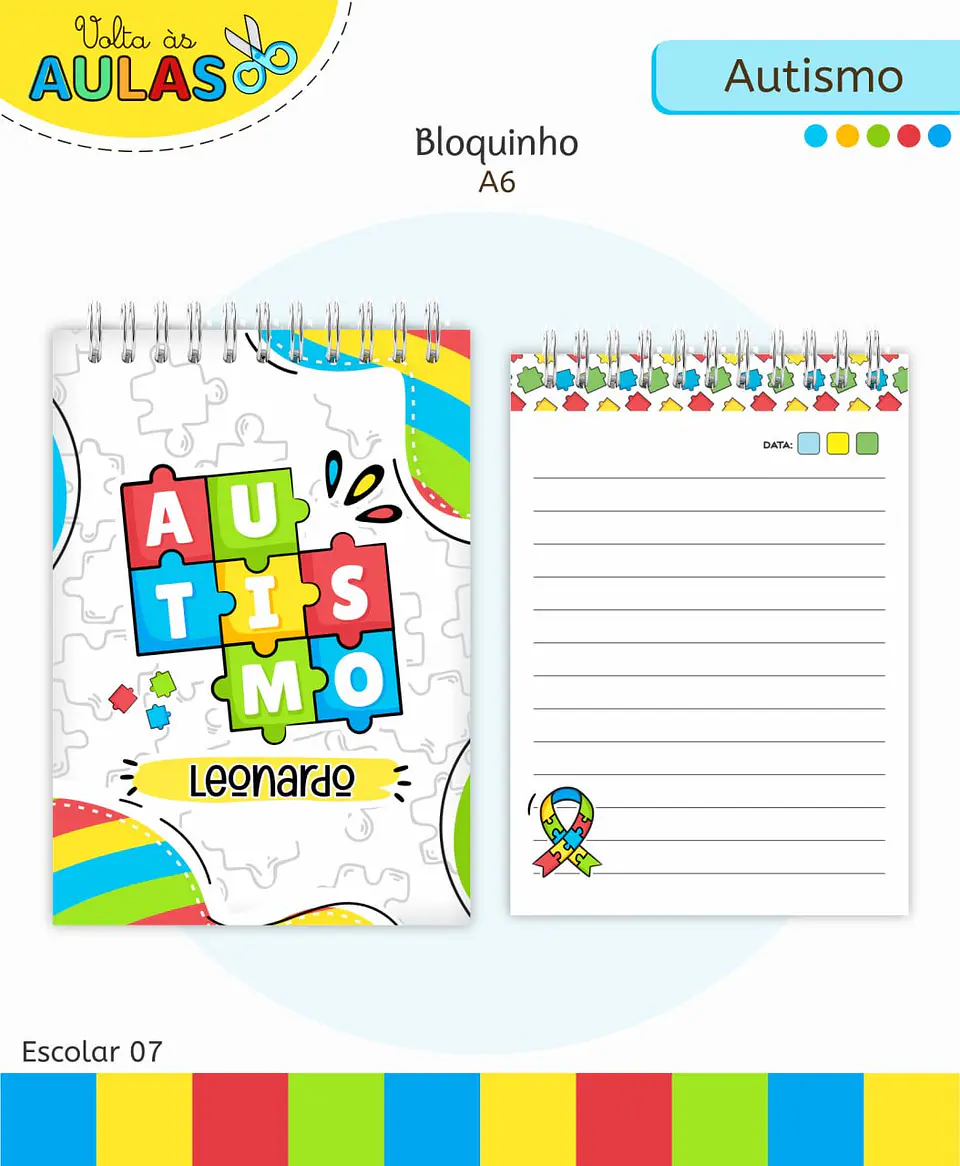 Arquivo Digital Pack Volta ás Aulas Escolar 2026 Autismo 9