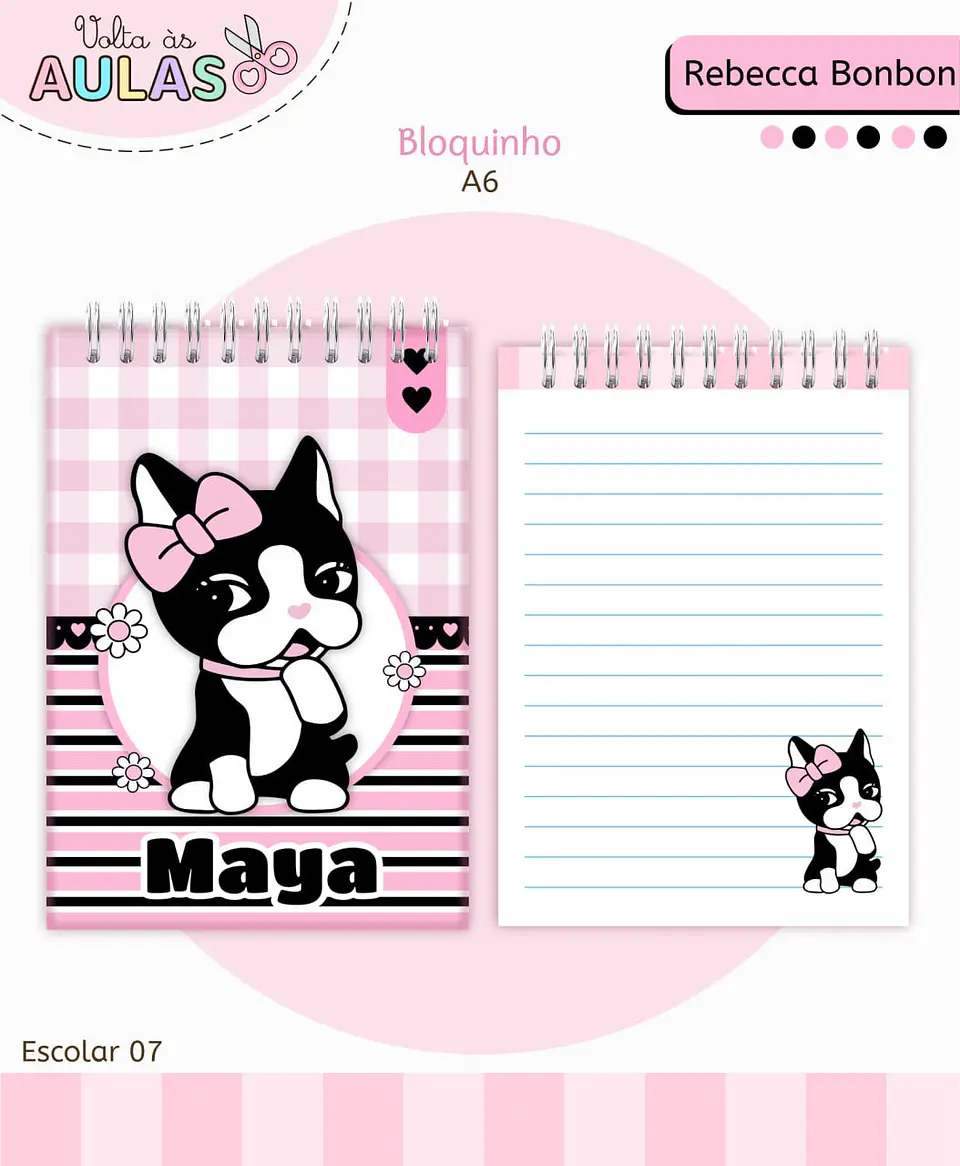 Arquivo Digital Pack Volta ás Aulas Escolar 2026 Rebecca Bonbon 6