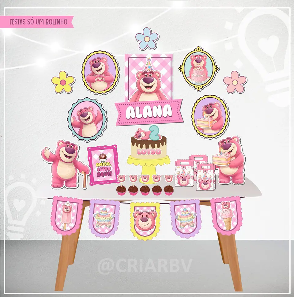 Arquivo de Corte Kit Festa Toy Story Lotso 1