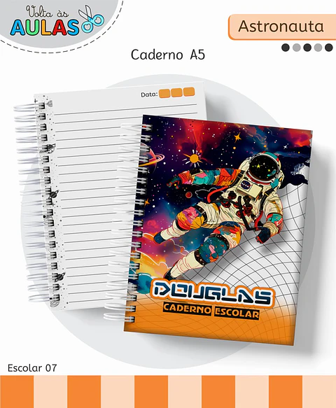 Arquivo Digital Pack Volta ás Aulas Escolar 2026 Astronauta