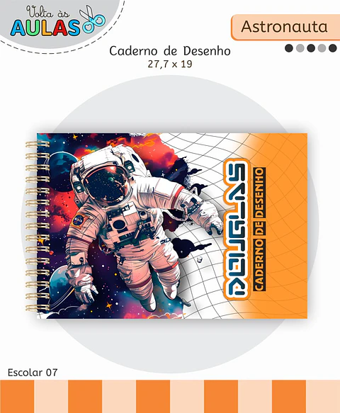 Arquivo Digital Pack Volta ás Aulas Escolar 2026 Astronauta