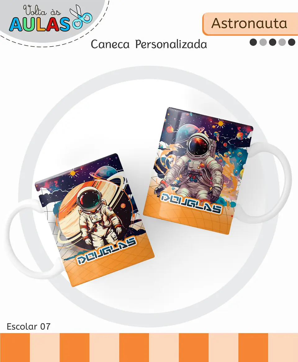 Arquivo Digital Pack Volta ás Aulas Escolar 2026 Astronauta 7