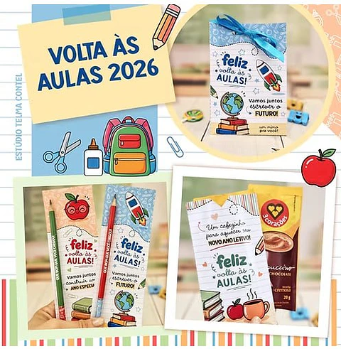 Kit Printable Completo Volta ás Aulas 2026