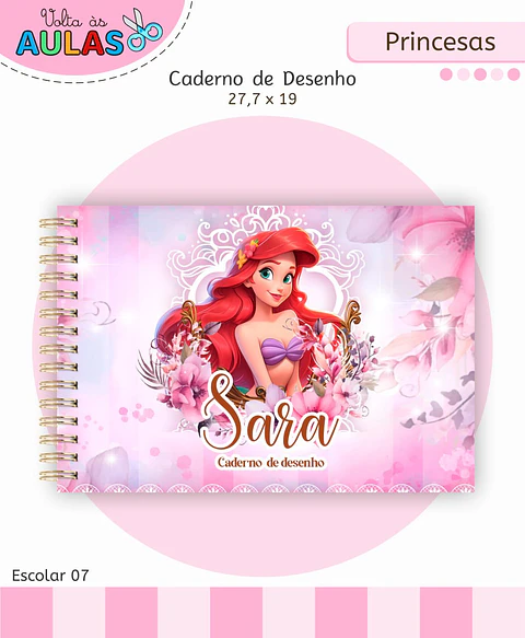 Arquivo Digital Pack Volta ás Aulas Escolar 2026 Princesas