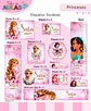 Arquivo Digital Pack Volta ás Aulas Escolar 2026 Princesas - Thumbnail 4