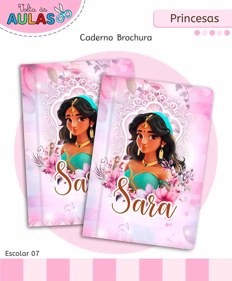 Arquivo Digital Pack Volta ás Aulas Escolar 2026 Princesas 5