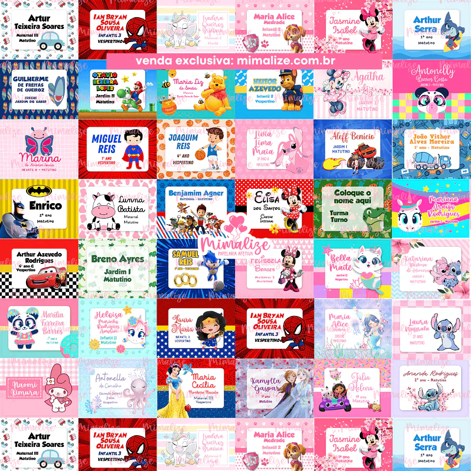 Arquivo Digital Combo de Etiquetas Canva 2