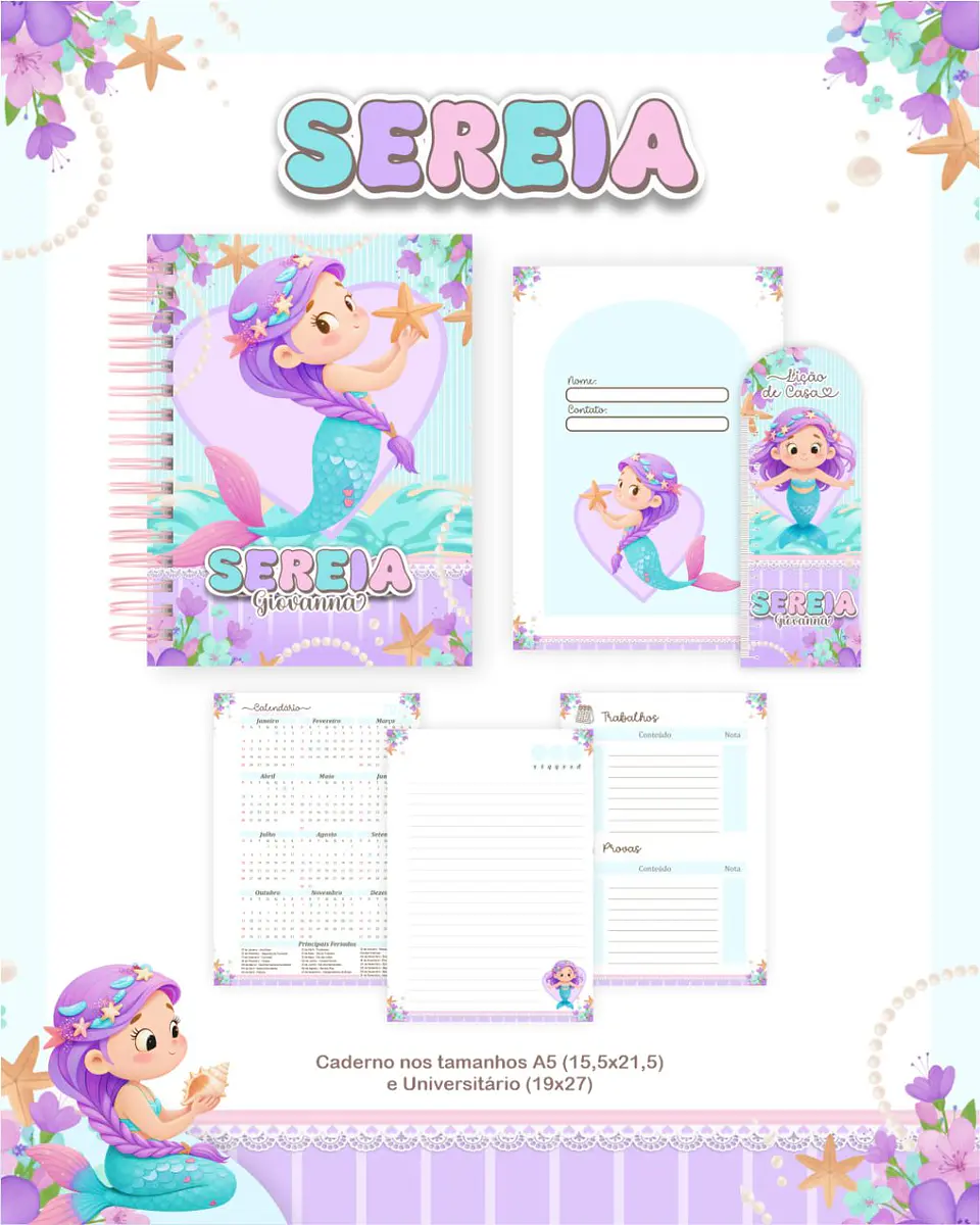Arquivo Digital Pack Escolar 2.0 2026 Sereia 3
