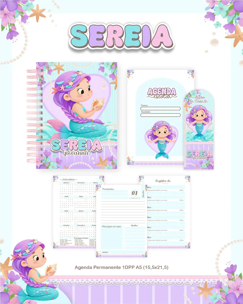 Arquivo Digital Pack Escolar 2.0 2026 Sereia 4
