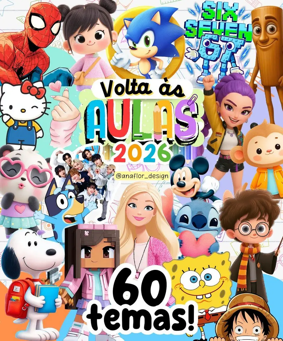 Arquivo Digital Coleção Etiquetas Volta ás Aulas 2026 1