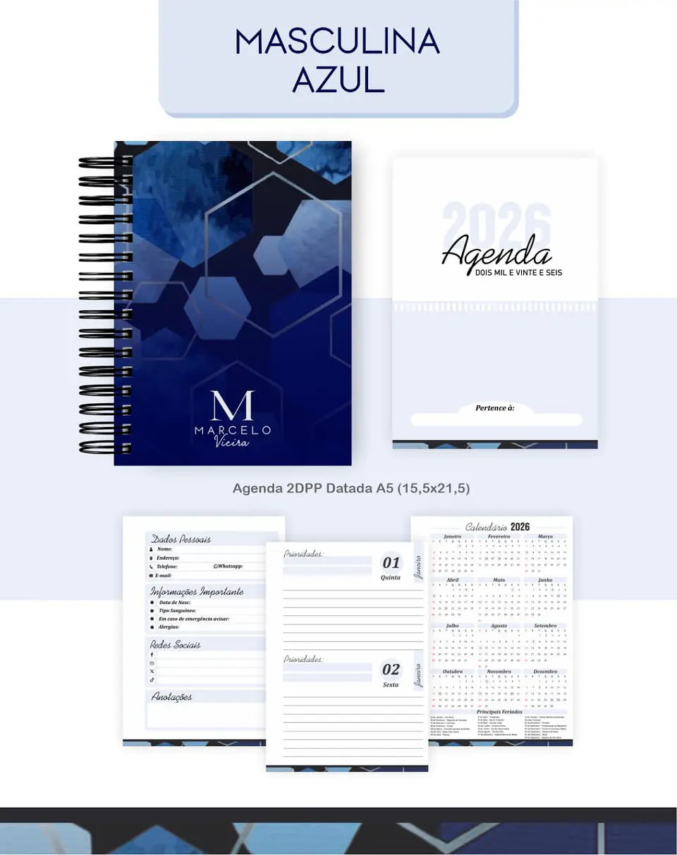 Arquivo Digital Coleção Masculina Azul 2