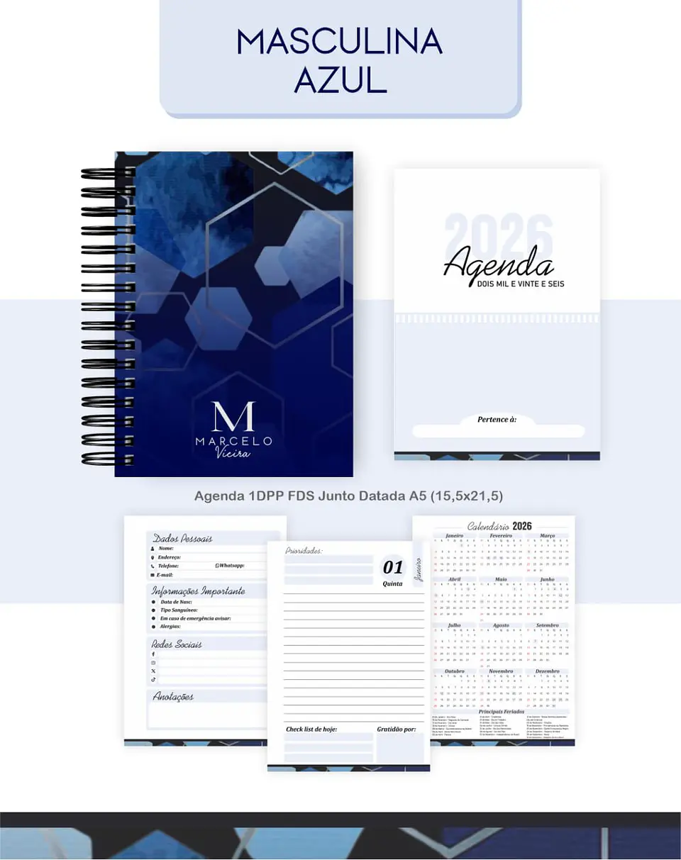 Arquivo Digital Coleção Masculina Azul 3