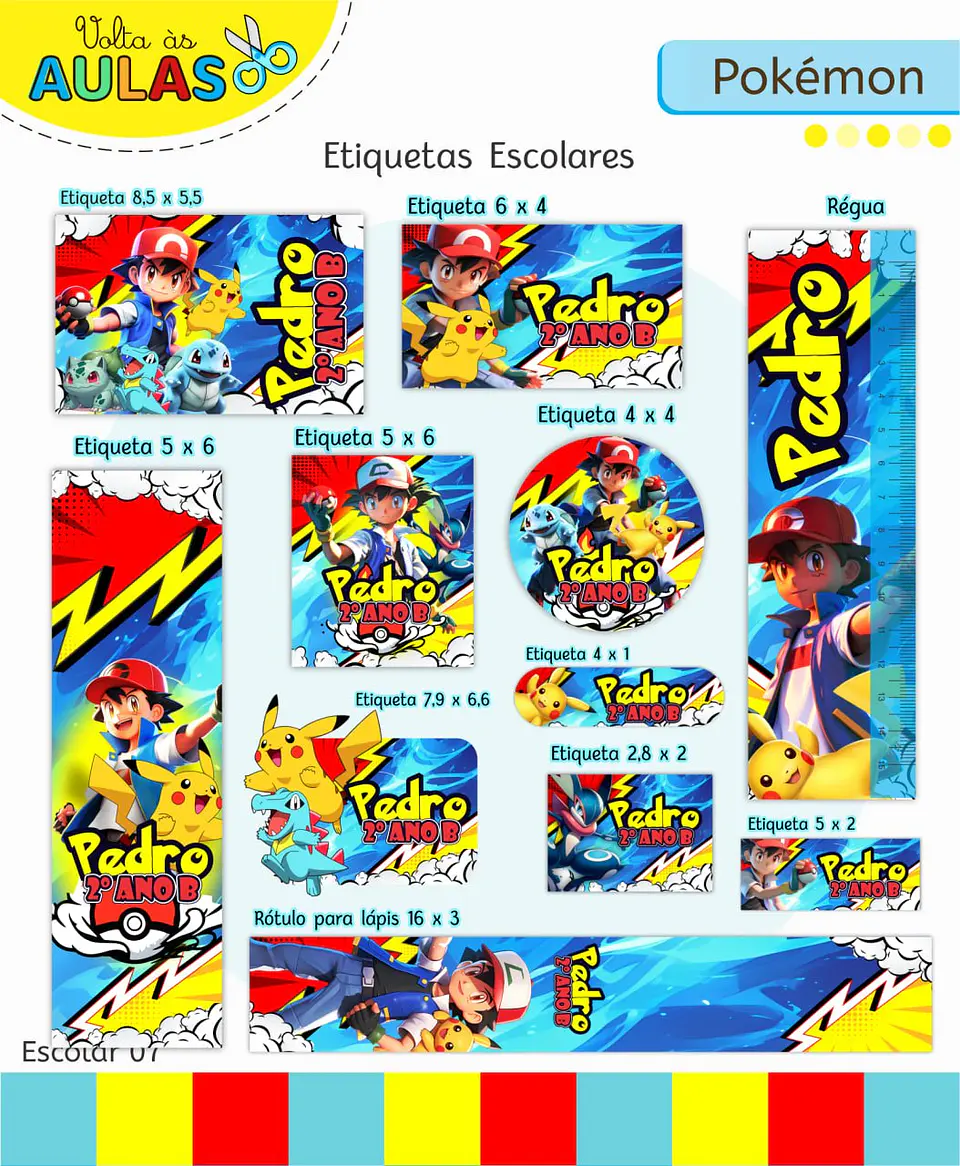 Arquivo Digital Pack Escolar 2.0 2026 Pokemon 3
