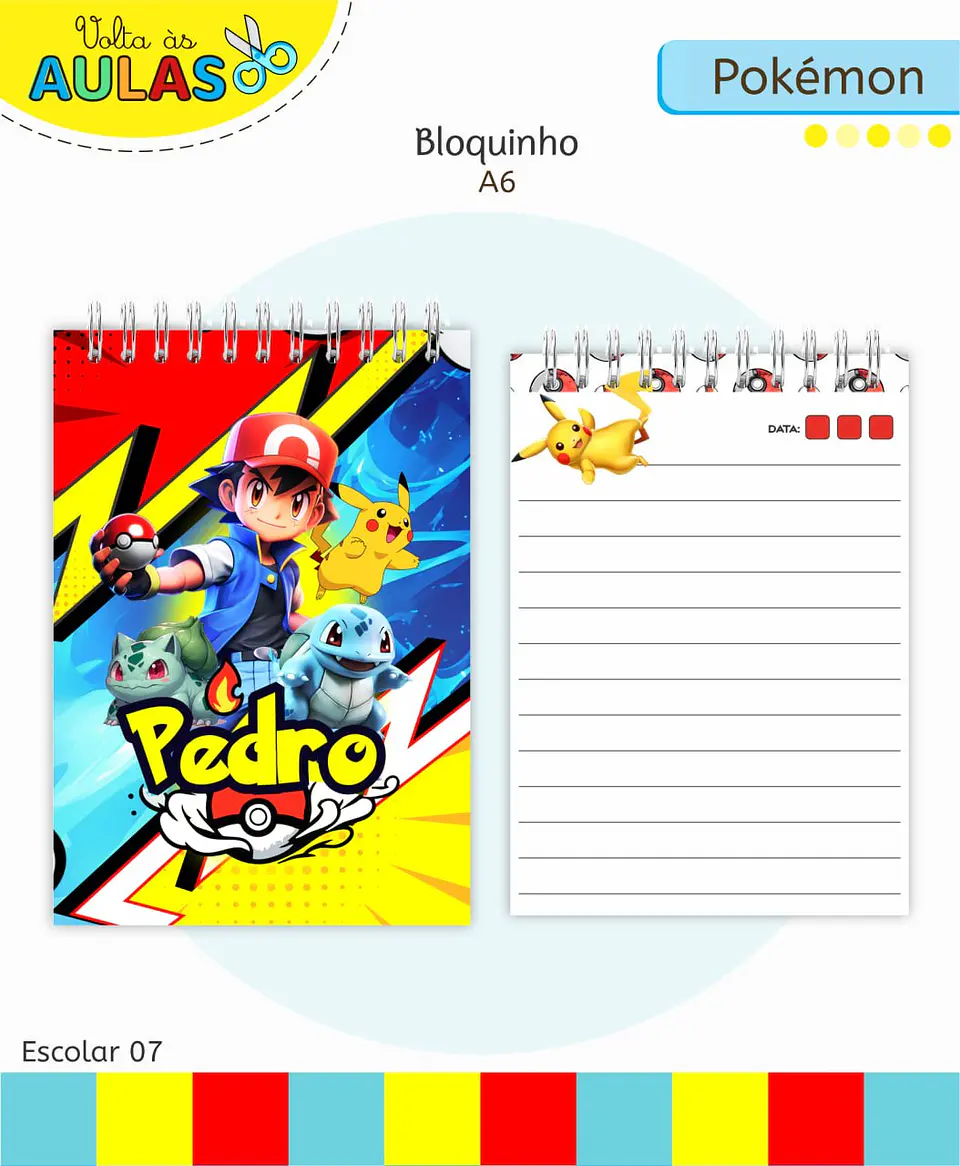 Arquivo Digital Pack Escolar 2.0 2026 Pokemon 5