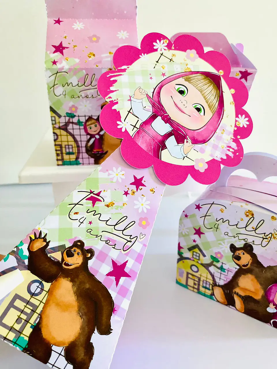 Arquivo de Corte Kit Festa Masha e o Urso 3