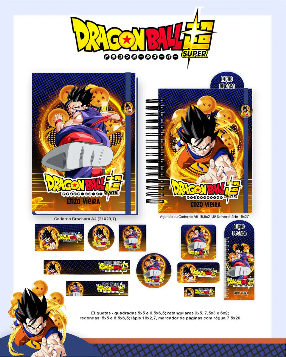 Arquivo Digital Pack Escolar 2.0 2026 Dragon Ball 2