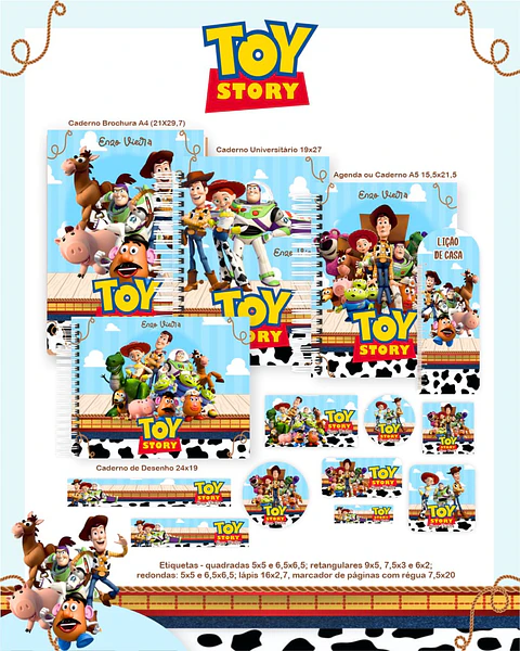 Arquivo Digital Pack Escolar 2.0 2026 Toy Story