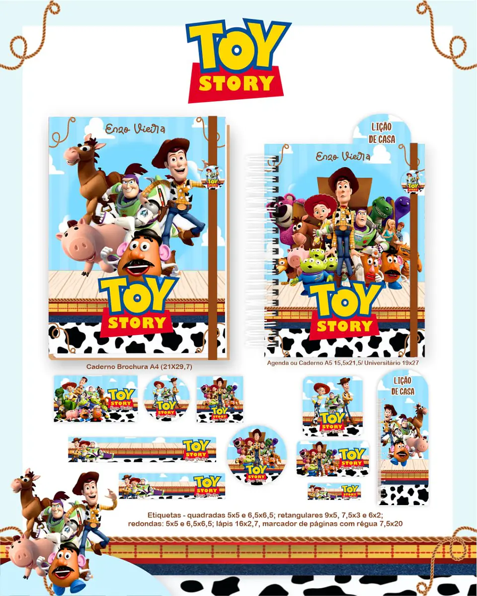 Arquivo Digital Pack Escolar 2.0 2026 Toy Story 5