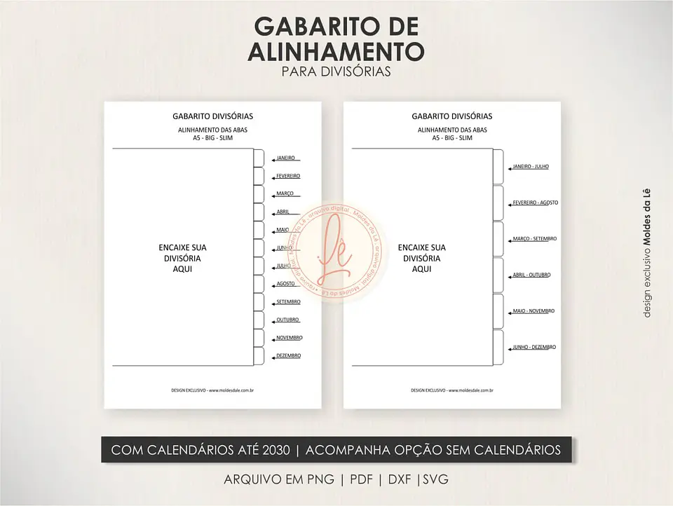 Arquivo Digital Coleção Birds & Roses Capas+Divisórias 3