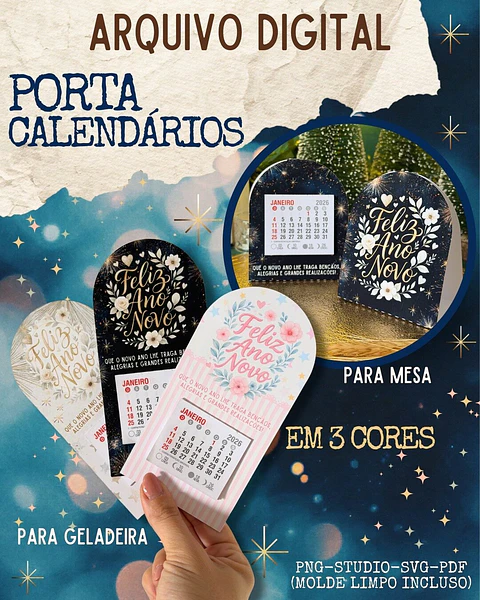 Arquivo Card Calendário Ano Novo 2026